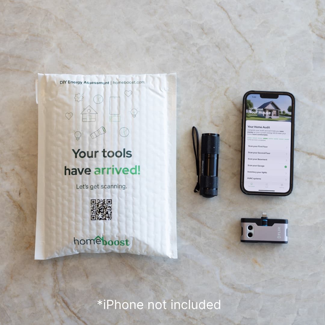 The HomeBoost BoostBox home energy assessment kit
